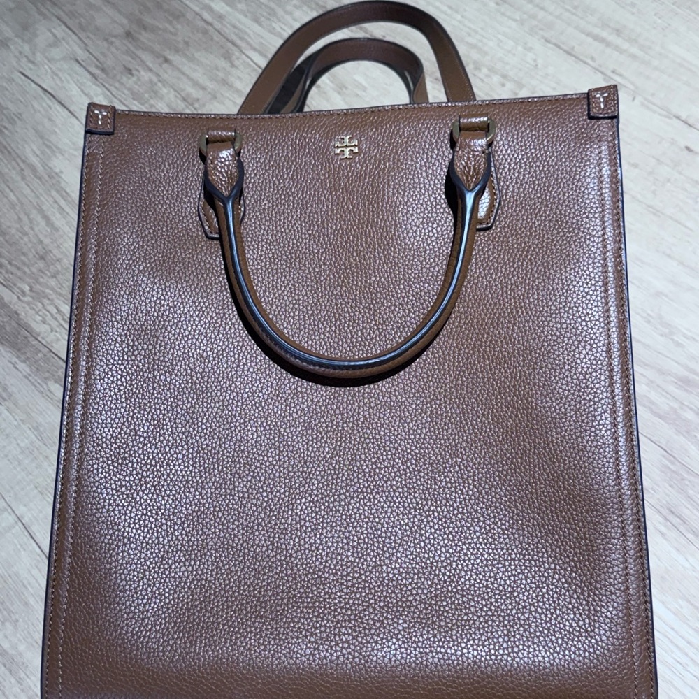 Tory Burch Brown Leather Tote Bag